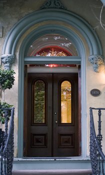 This magnificent doorway in Savannah, Georgia's restored historic district embodies the collective mission of Historic Preservation and historic preservationists everywhere.   Photo by artist/photographer Roger Kirby of Yakima, Washington.